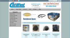 Desktop Screenshot of calwesthottubparts.com